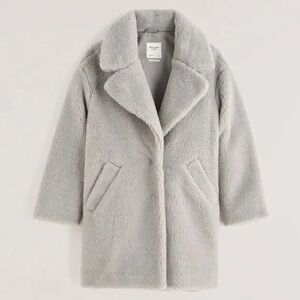 Abercrombie & Fitch Oversized Teddy Coat
